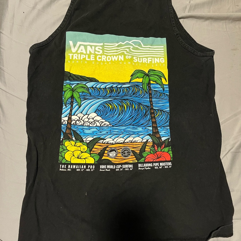Vans Black Surfing Graphic Tank Top